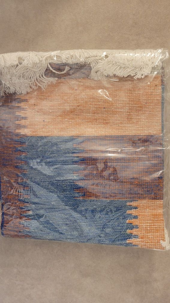 Dywan dywanik kilim wielokolorowy z frędzlami 50x80 cm