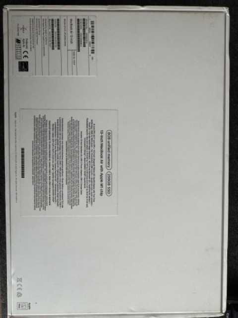 Apple Macbook air M1 ssd 256gb 8gb spacegrey a2337