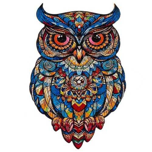 Puzzle Drewniane Układanka Sowa 177 el klocki puzzle dla dorosłych