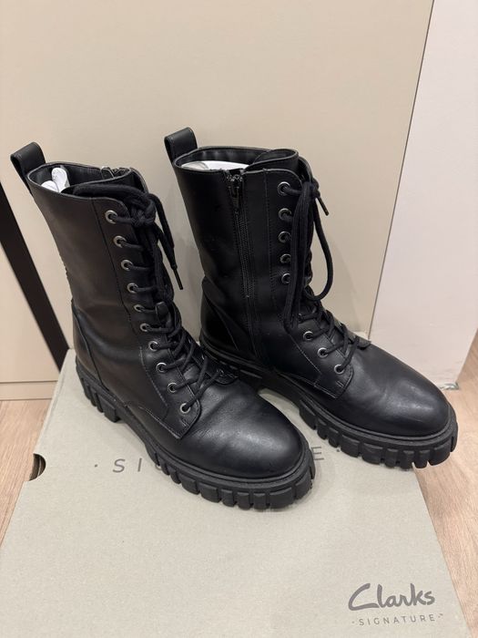 Шкіряні чоботи 40 рлзмір, 25 см