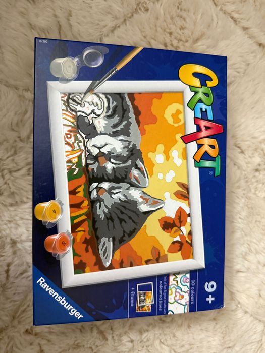Creart malowanie po numerach kotek Ravensburger