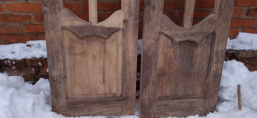 Двері міжкімнатні дерев'яні не фарбовані двустворчатые