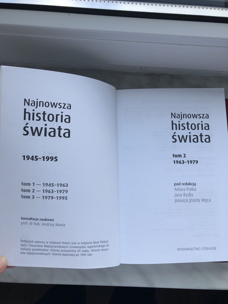 Książka Najnowsza historia świata A.Patek J.Rydel J.Węc