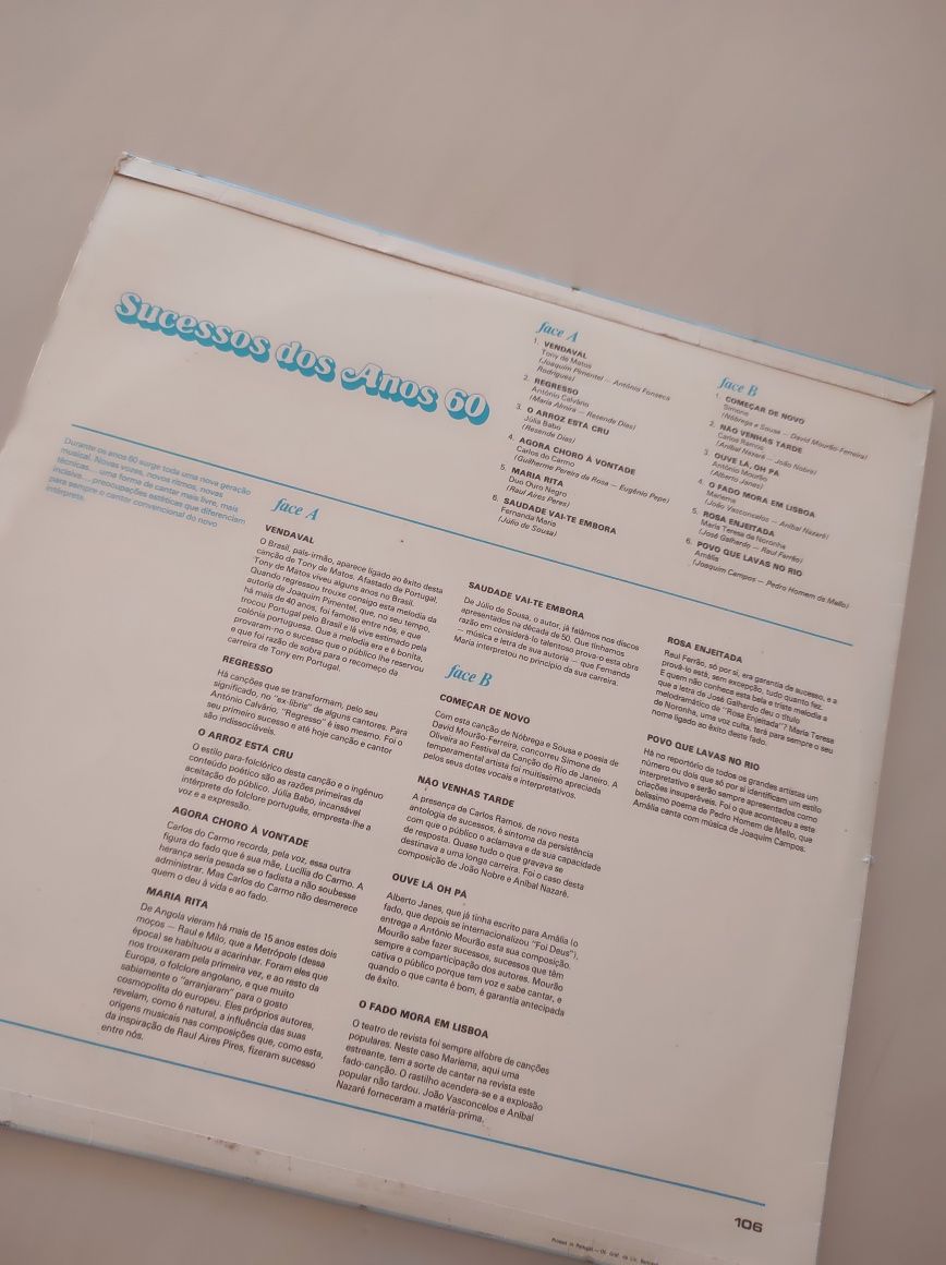 Disco Vinil Sucessos dos Anos 60