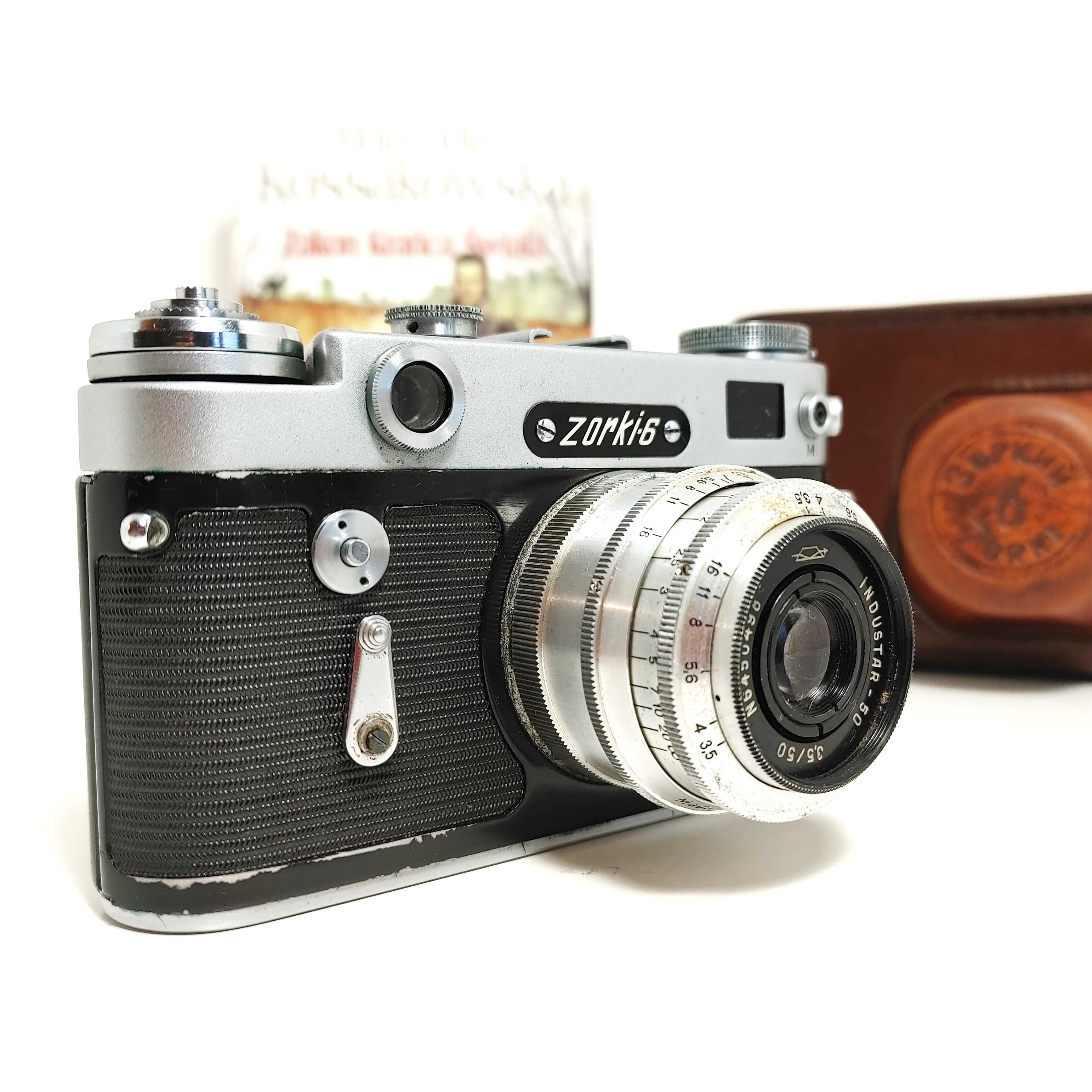Analogowy aparat dalmierzowy ZORKI 6 Indrustar-50 3,5 50mm RETRO 1959r
