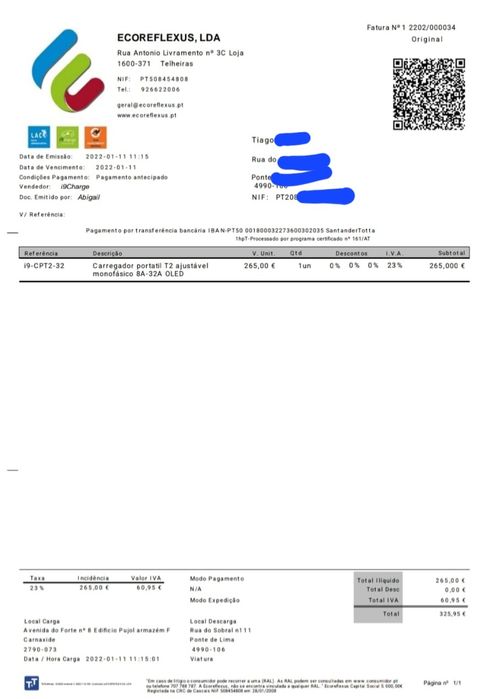 I9 charge carregador portatil