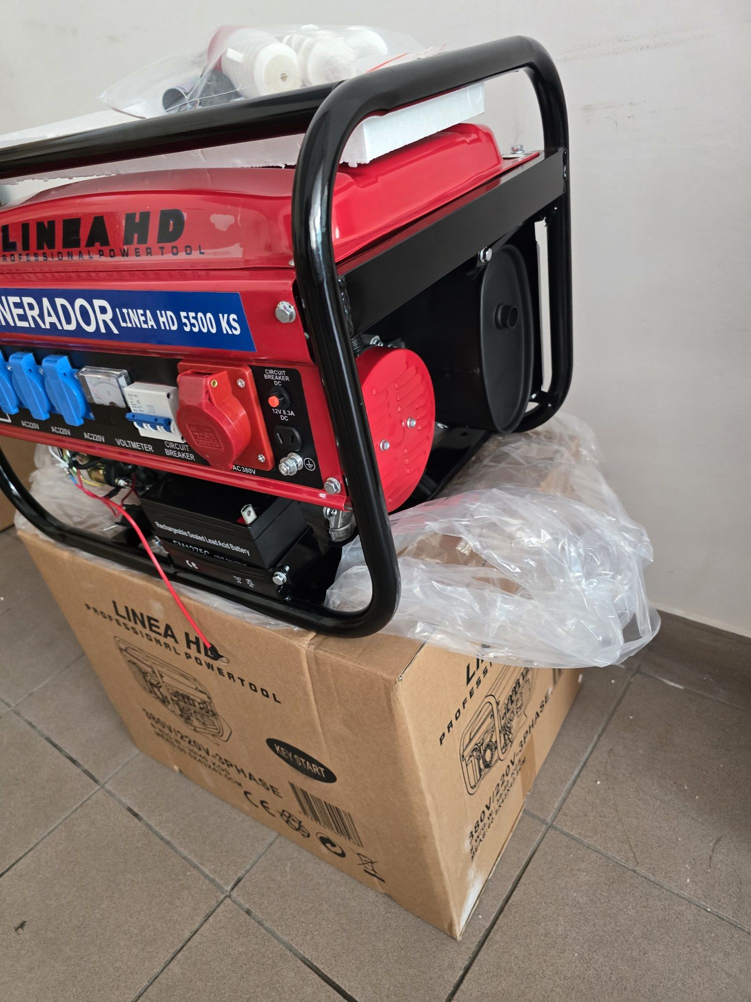 Gerador gasolina 5500 watts Arranco a bateria trifásico e monfásico