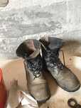 Botas de trabalho usadas