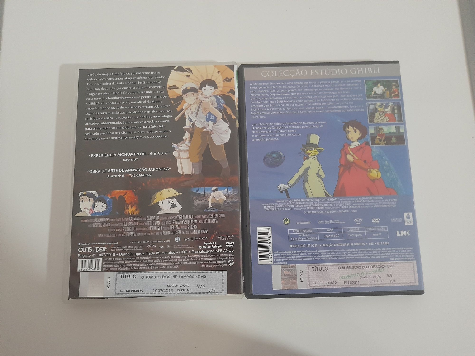 Dvd O Sussurro do Coração Estúdio Ghibli