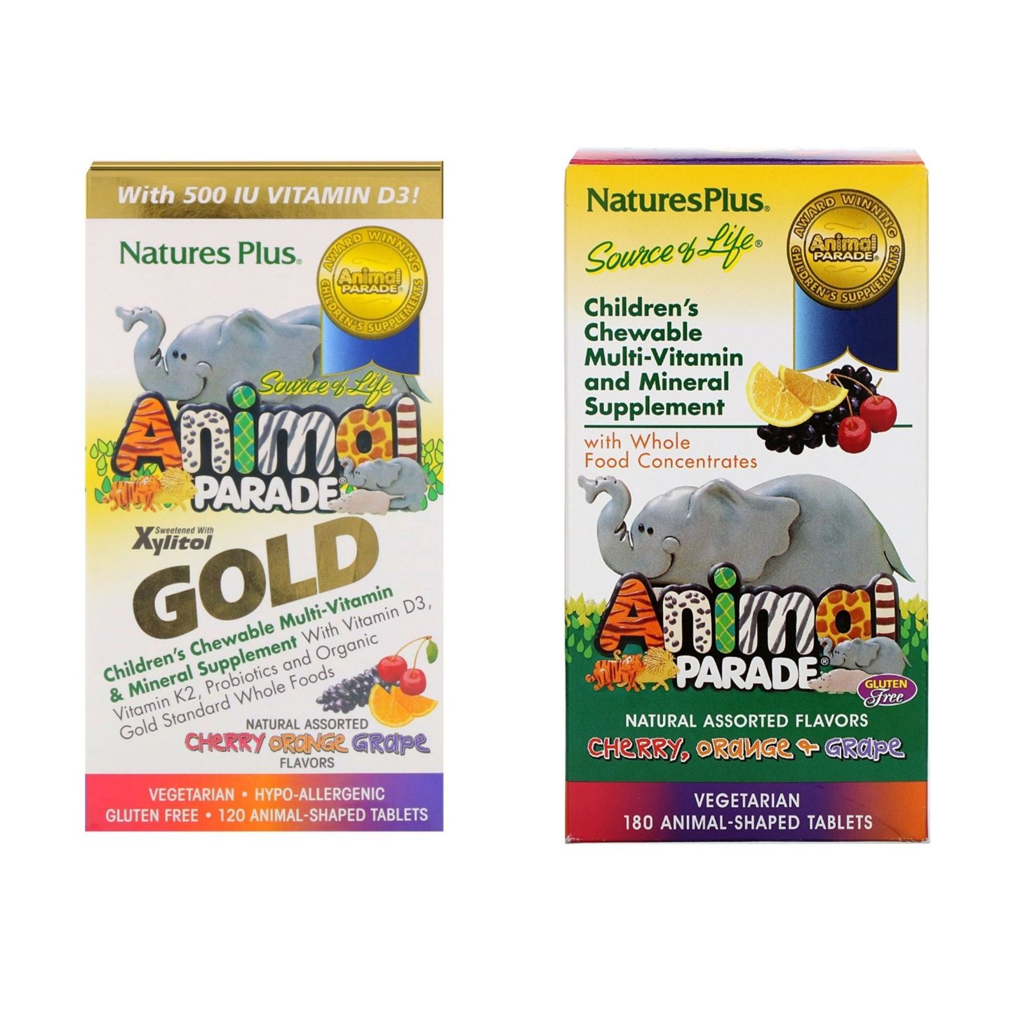 Animal Parade Gold мультивитамины для деток Iherb