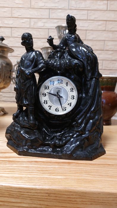 Часы каминные настольные Касли "Хозяйка медной горы" антиквариат