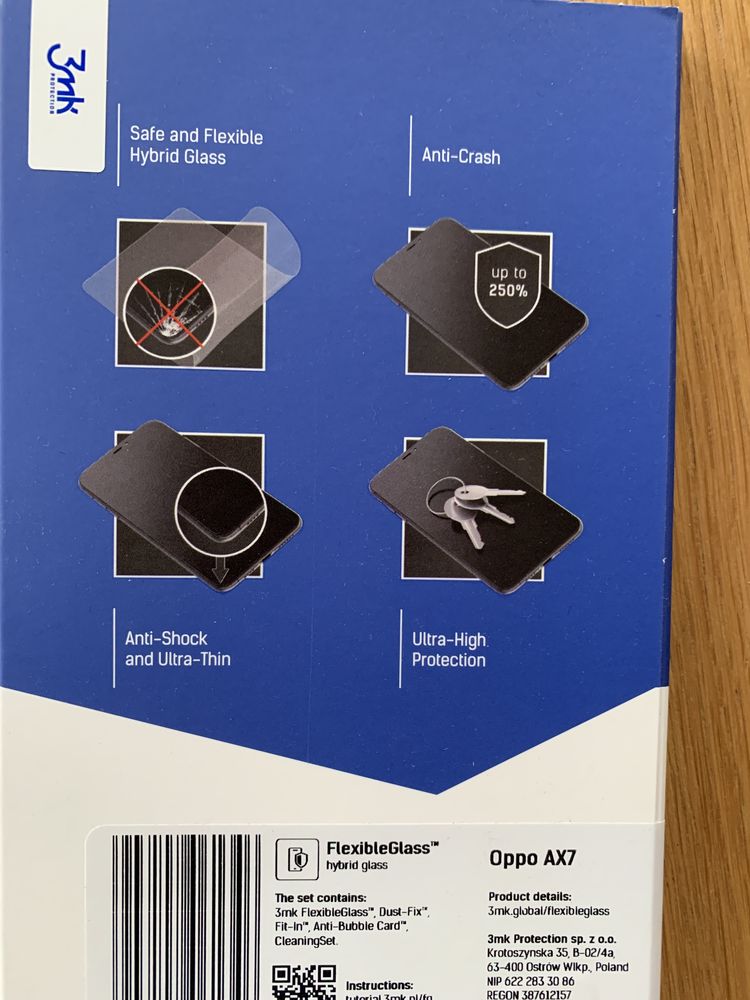 FlexibleGlass szkło hybrydowe Oppo AX7