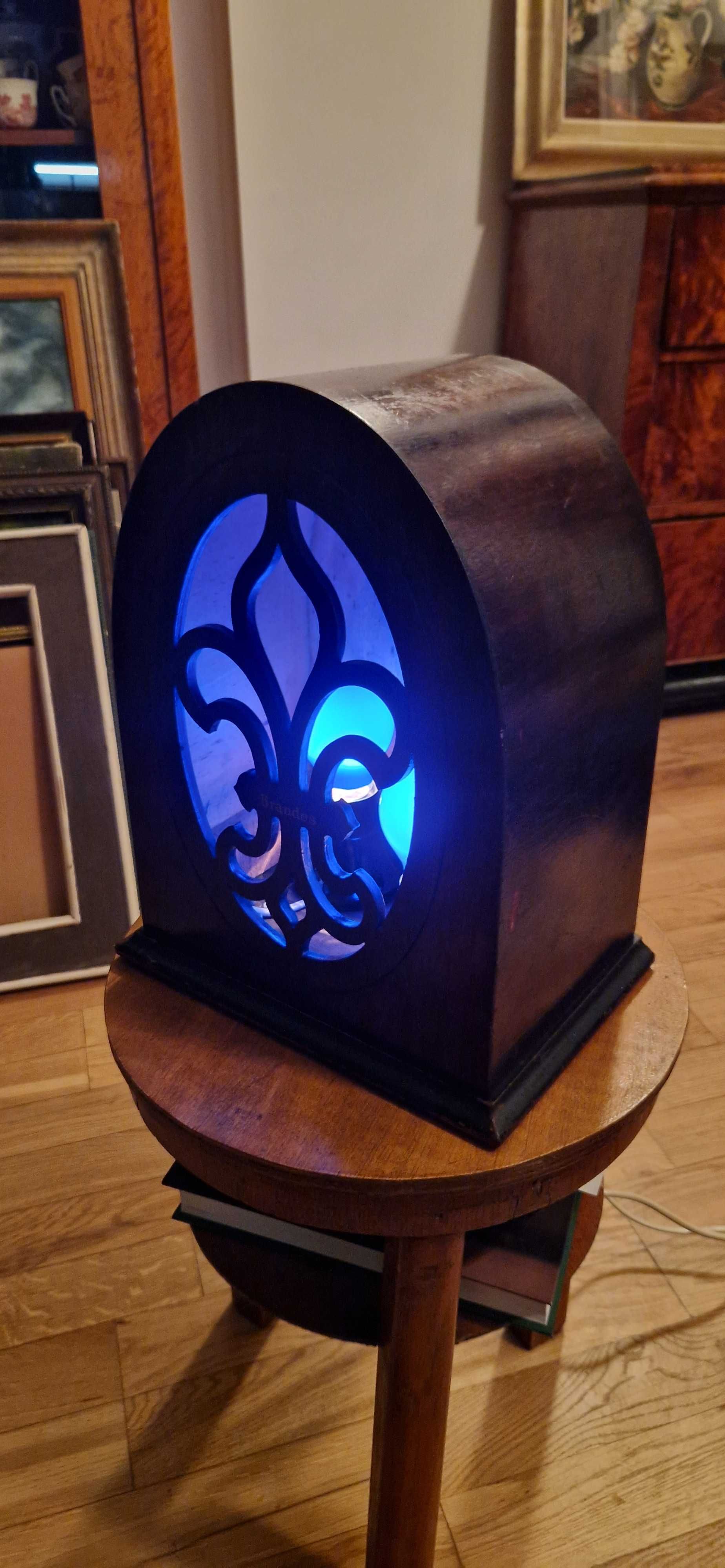 Lampion lampa biedermeier Brandes dekor art deco antyk głośnik unikat
