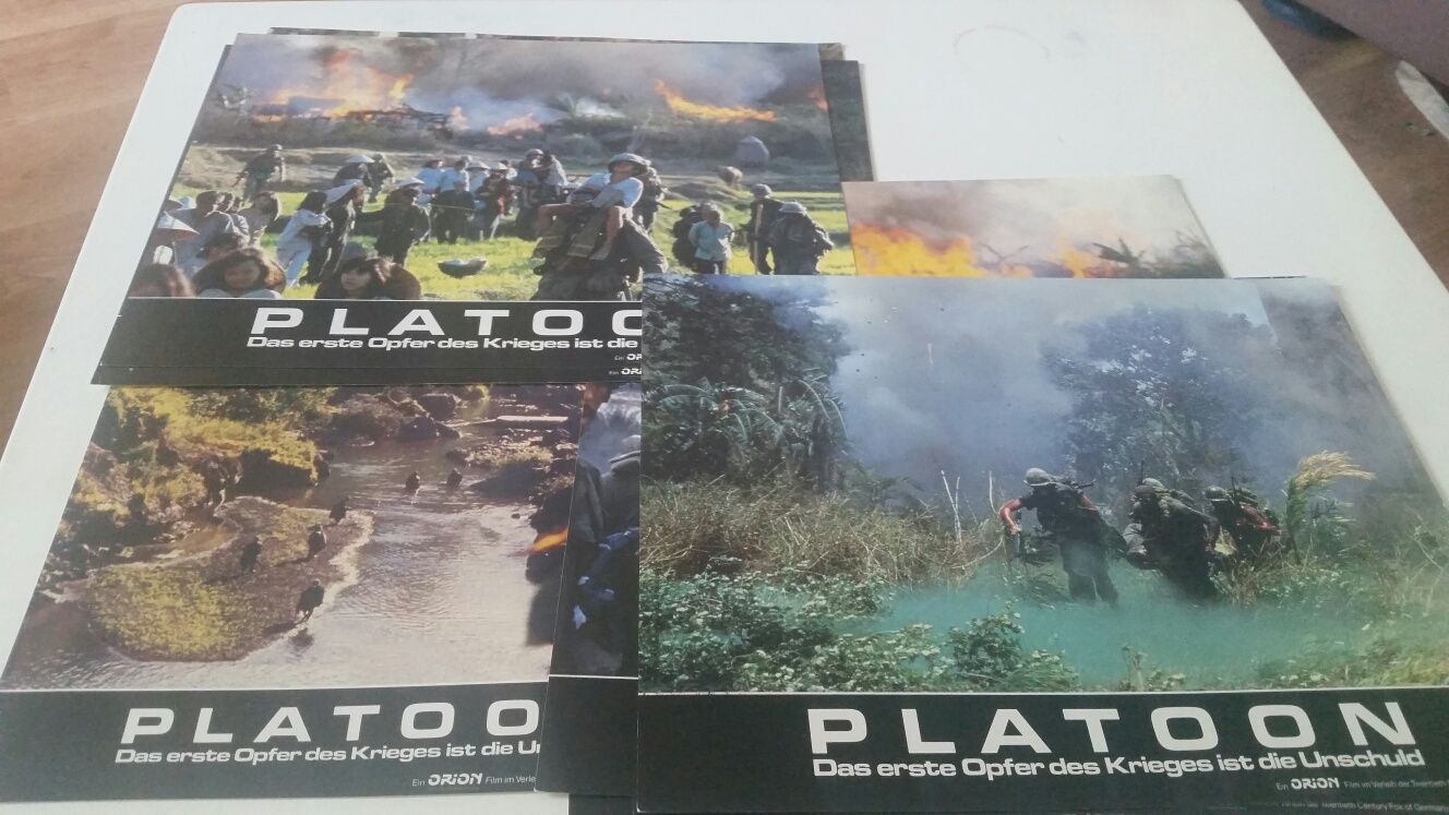 Platoon Pluton Olivier Stone lobby card