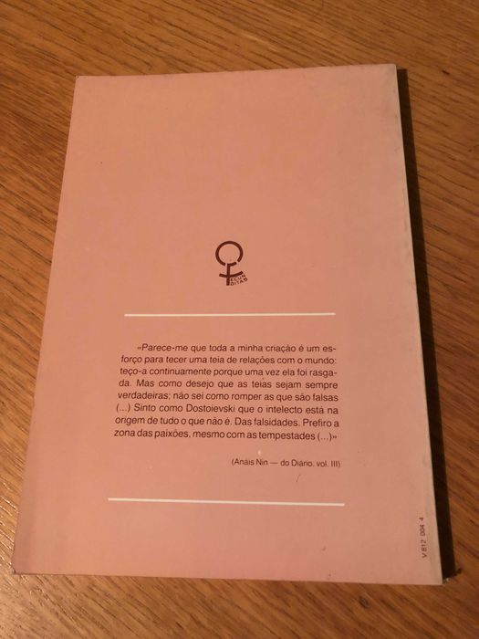 Debaixo de uma redoma   ANAIS NIN