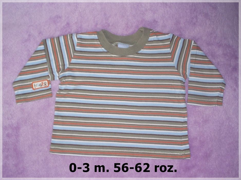 Bluzka Tygrysek DISNEY Baby 56-62 roz. 0-3 m.