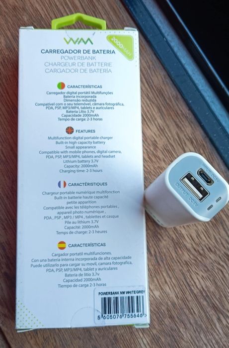 Powerbank ergonómico