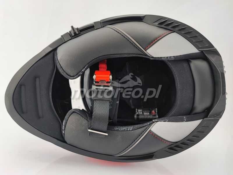 HIT! Kask z Blendą i Pinlockiem LS2 FF800 Storm 2 NERVE Mat Black Red