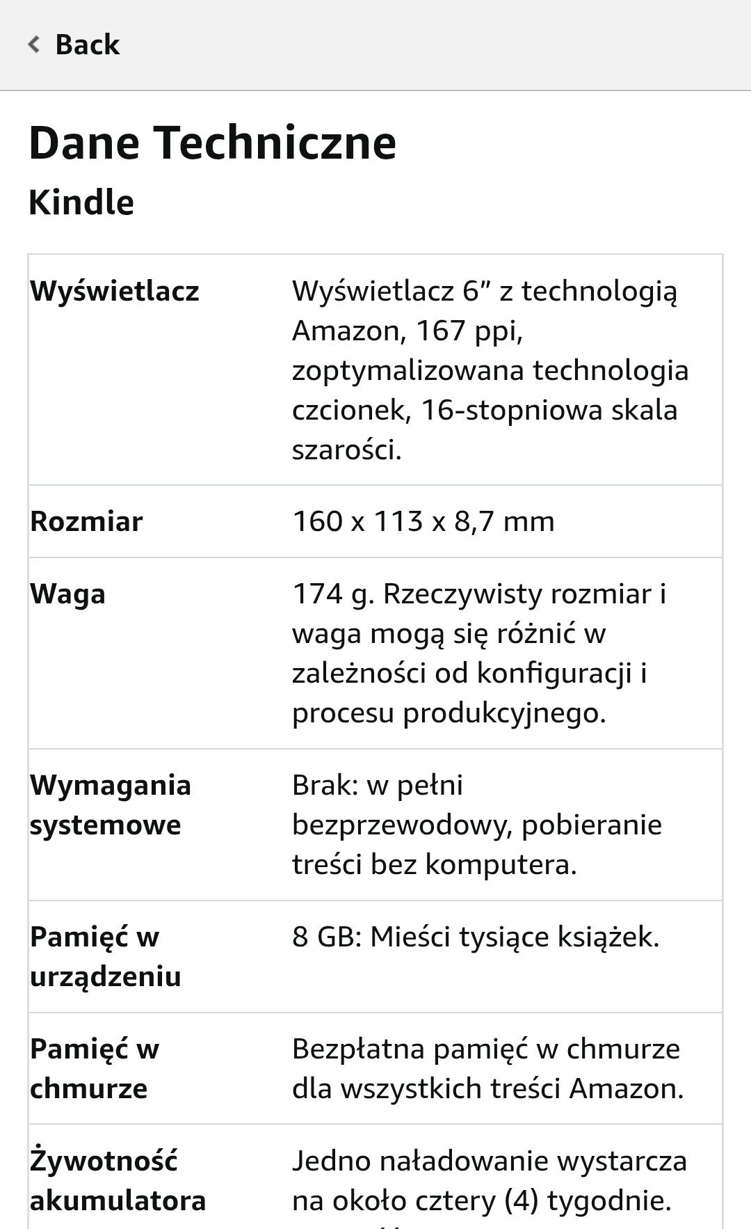 Amazon Kindle 10th gen + etui