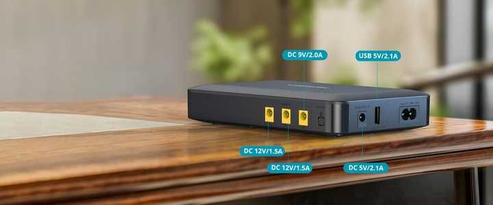 ДБЖ GPon MARSRIVA Smart Mini DC UPS KP1 Ultra 30W 16000mAh,