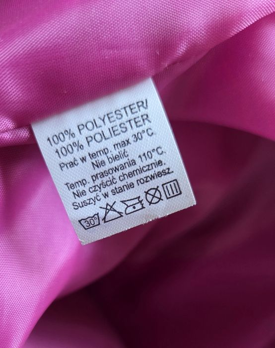 Komplet elegancki damski garnitur marynarka żakiet spodnie fuksja róż