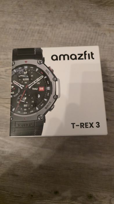 Amazfit T-Rex 3 -zestaw stan idealny, Gwarancja
