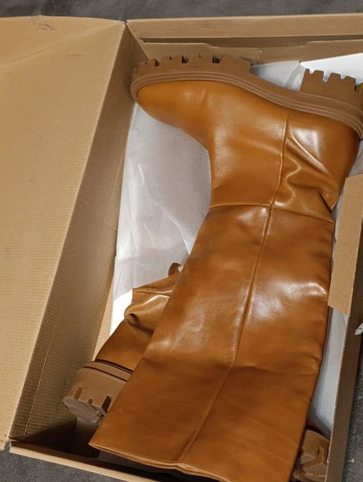 Сапоги кожа Zara 39 р.