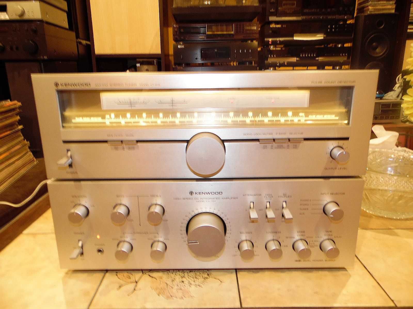 Wzmacniacz Kenwood KA-701 2x100W Tuner Kenwood KT-815 Vintage Japan