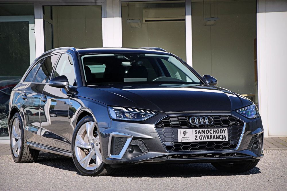 Audi A4 40TDI SLINE QUATTRO Skóra VirtualCockpit DaytonaGrey Faktura VAT 23%