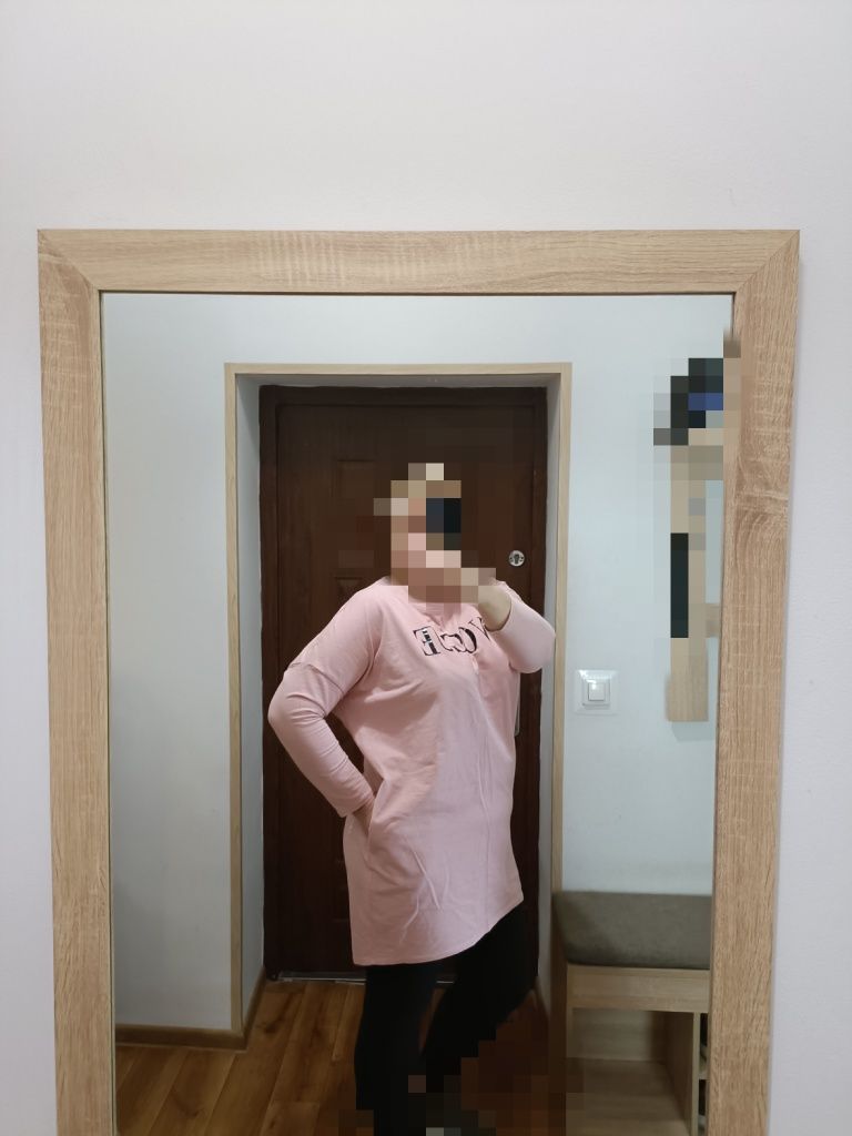 Długa bluza sukienka tunika
