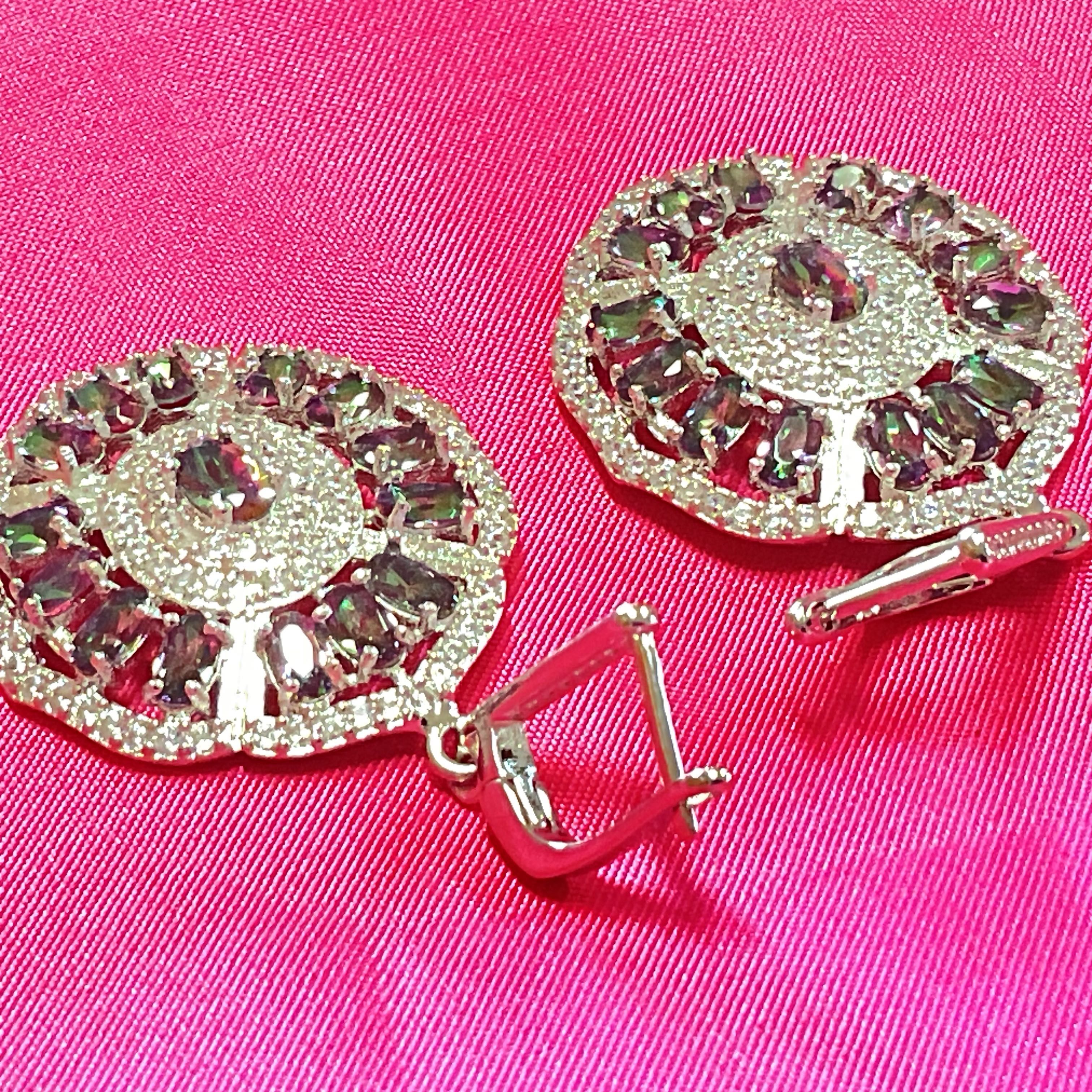 Brincos prata 925 oval 5 cm