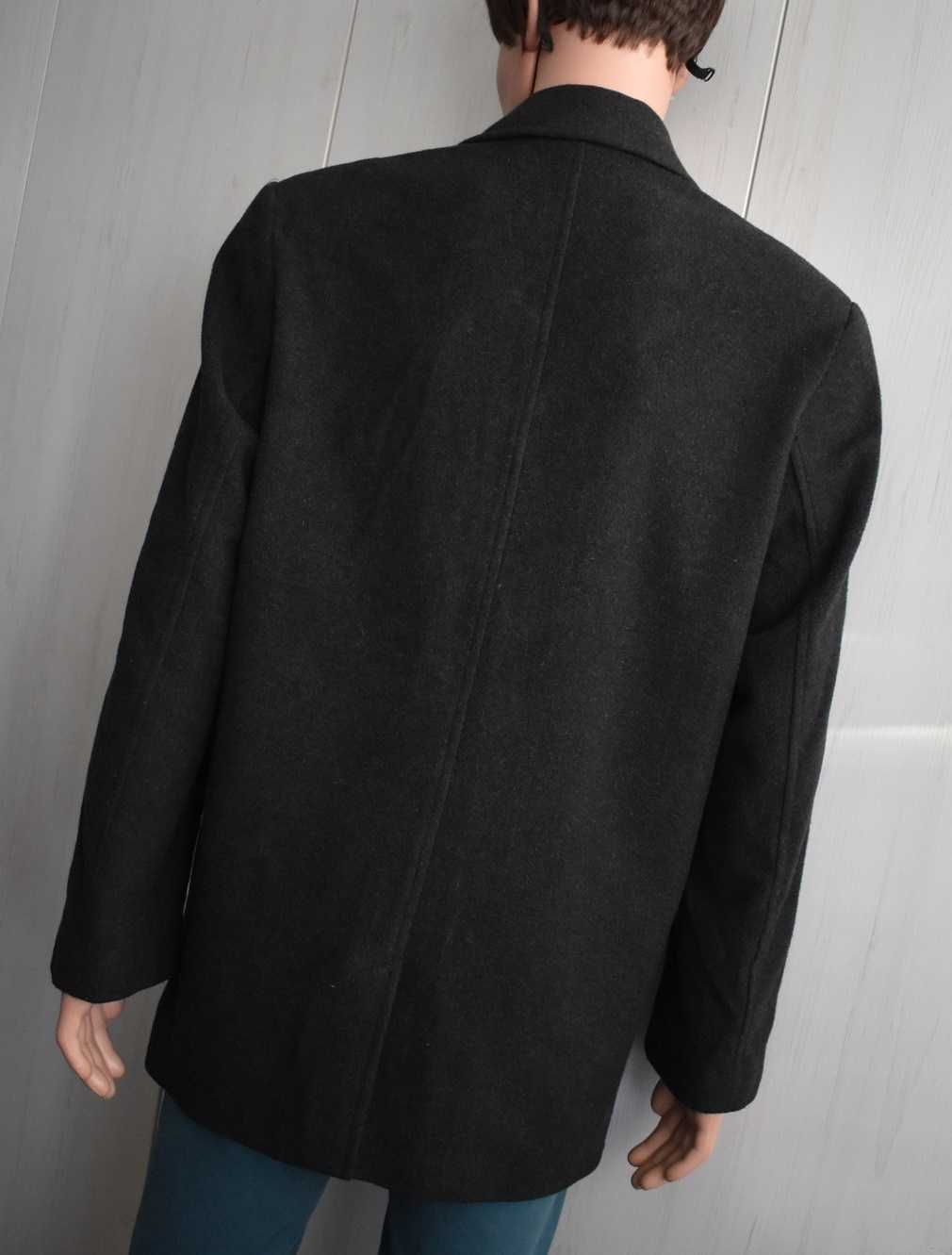 Płaszcz wełniany M zimowy elegancki jesionka kurtka wełniana dyplomatk