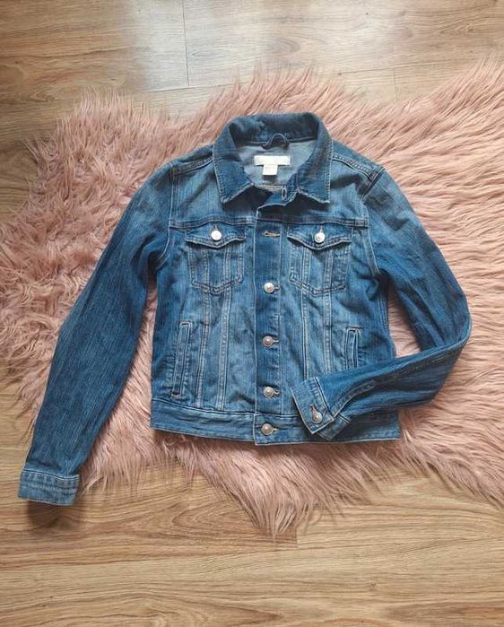 Świetna kurtka jeansowa katana H&M 34 bawełna