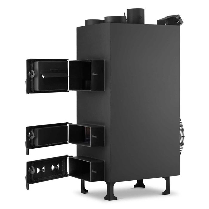 Piec nadmuchowy z nadmuchem dmuchawa HIGHER PN3 o mocy 25 kW ECODESIGN