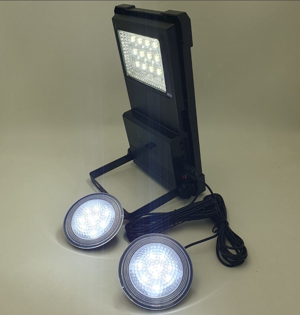 Аккумуляторный фонарь автономное освещение светильник с солнечной пане