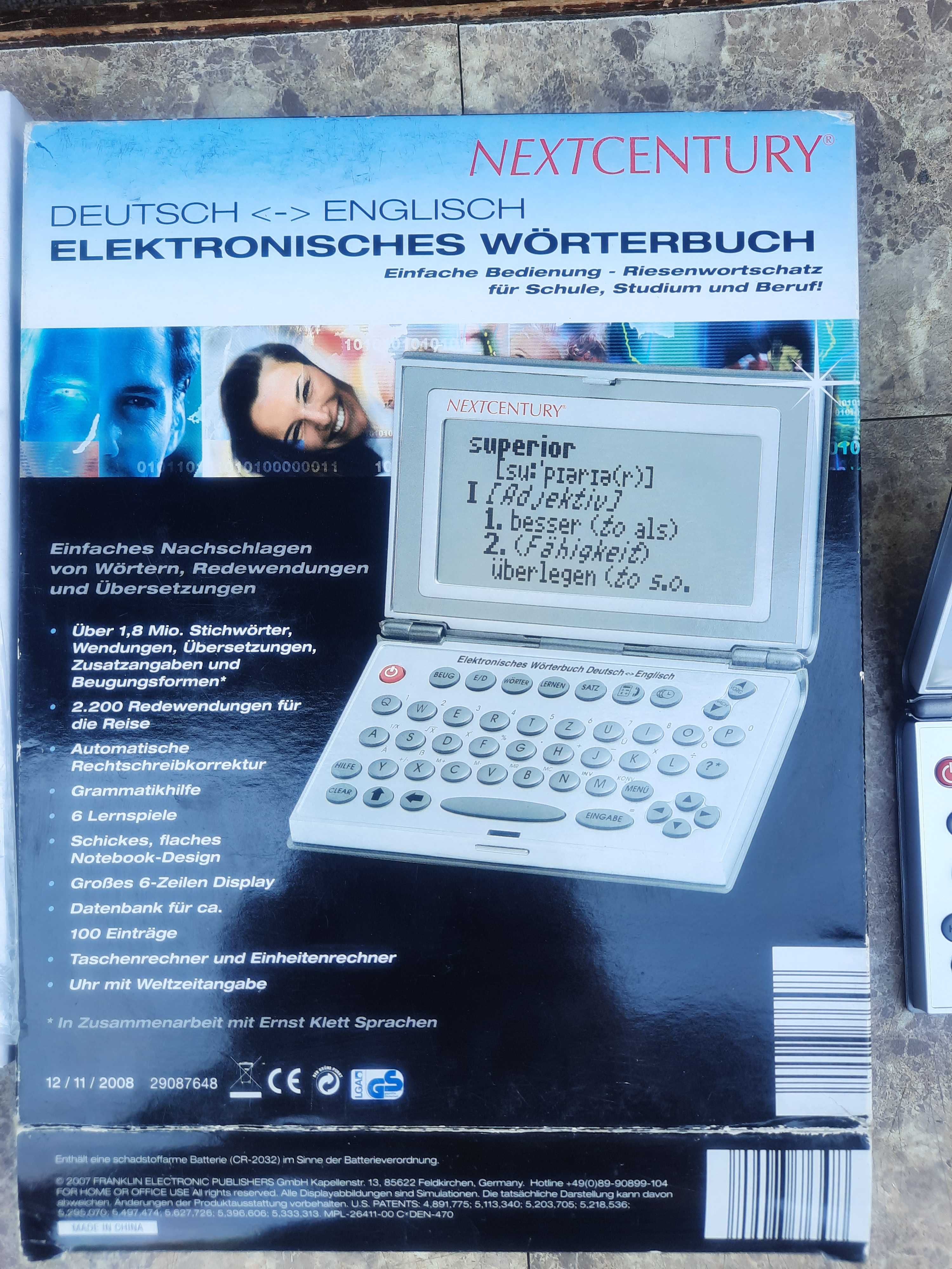 Translator tłumacz Next Century niemiecko angielski