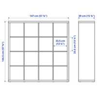 Kallax IKEA 4×4 16 cubos