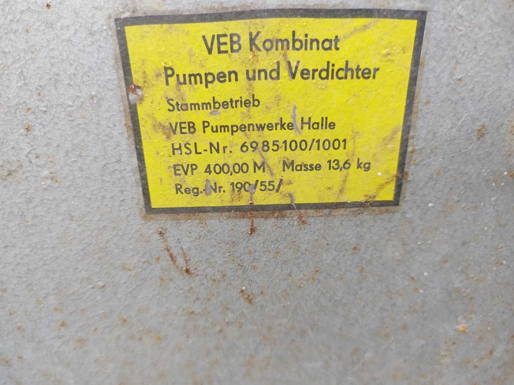 pompa wodna niemiecka produkcja NRD