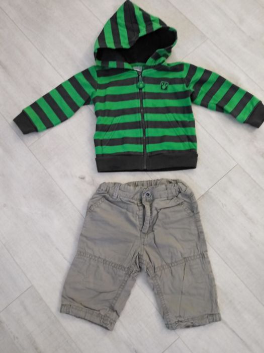Komplet Spodnie bluzy 6-12 miesiecy