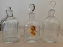 Conjunto frascos vidro antigos