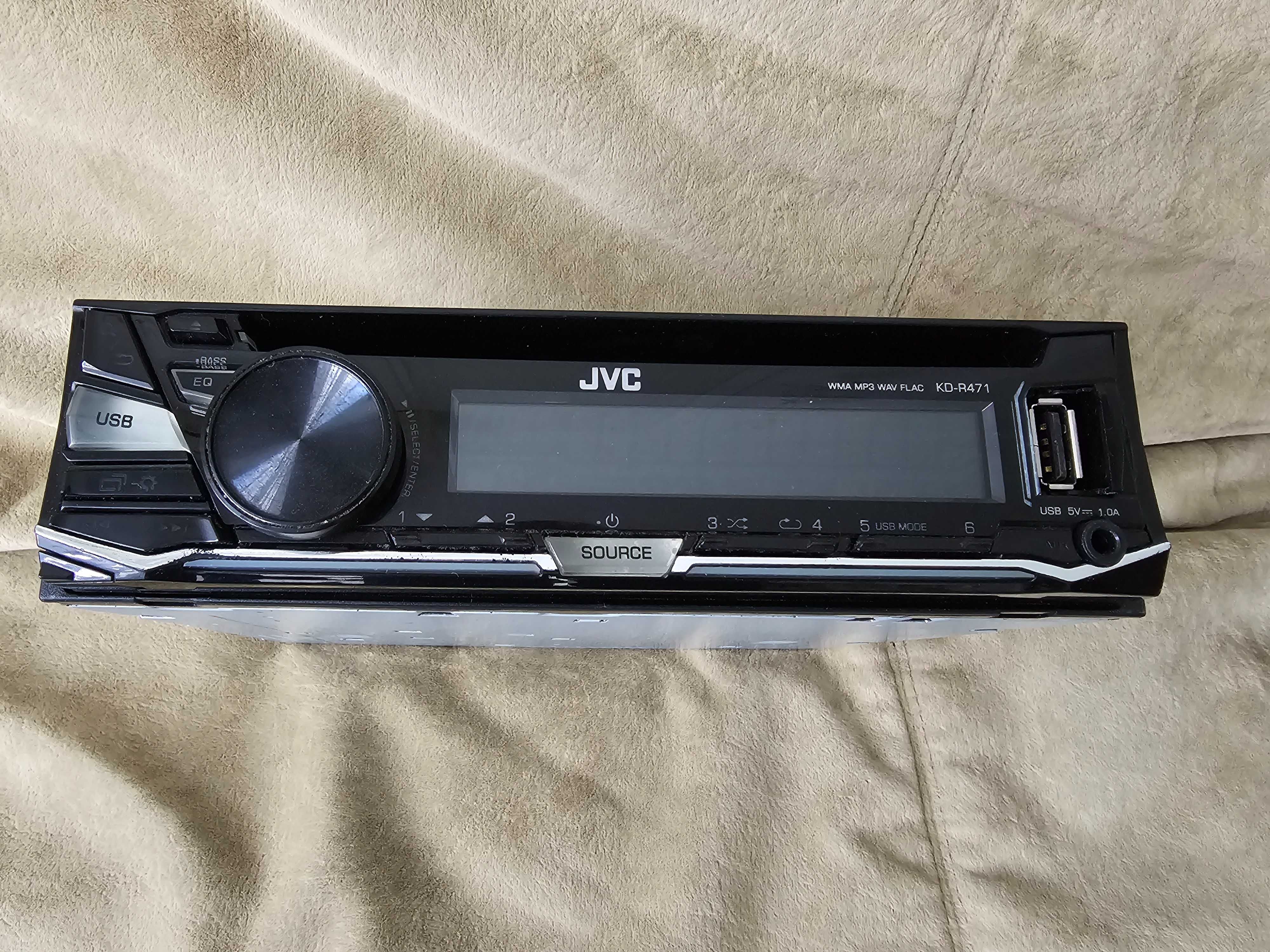 Магнитола 1-DIN JVC KD-R471 CD/USB/AUX