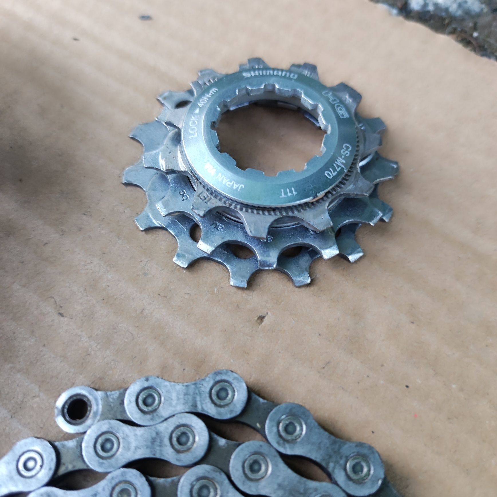 Kaseta + Łańcuch 9s Shimano deore XT CS-M770 mtb xc trekking trail