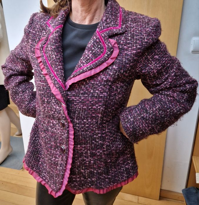 Blazer em tons de rosa