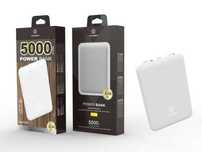 Powerbank 5000Mah 2A 2Usb Branco