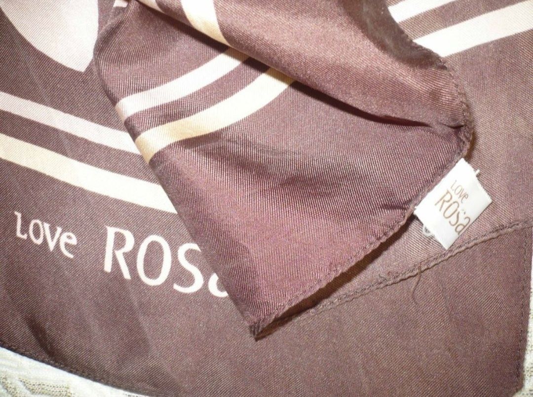 Платочок Love Rosa 100 %silk в пастельних тонах