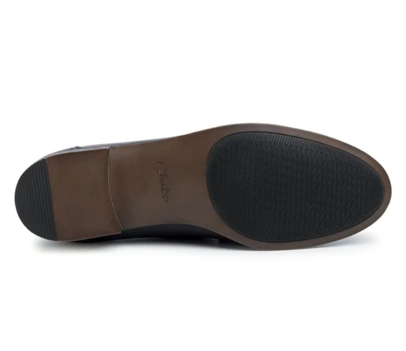 Clarks Nowe loafersy mokasynki Balerinki skóra naturalna czarne roz 38