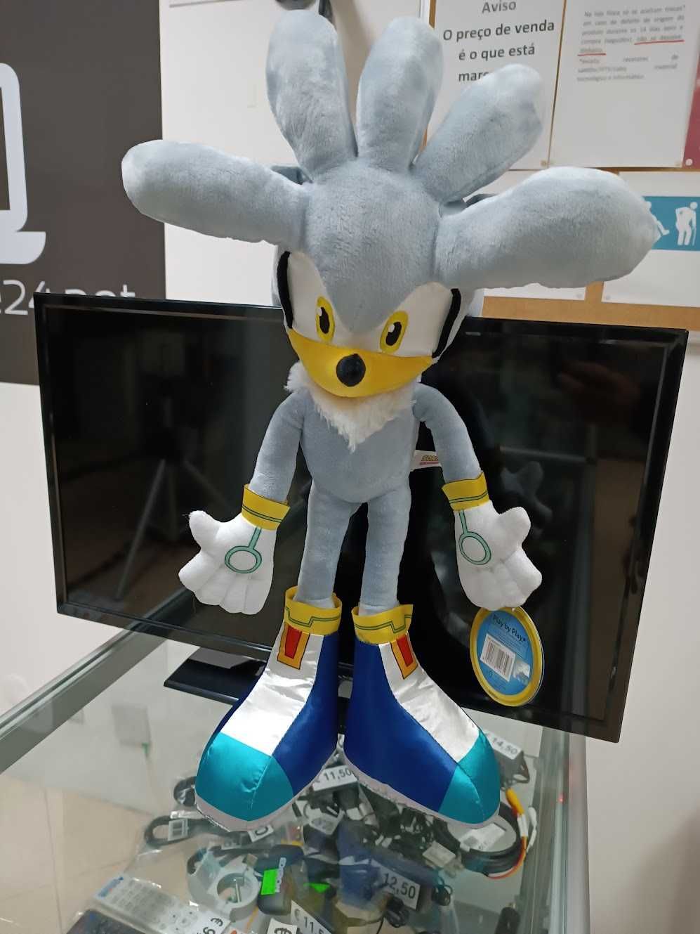 Novidade:Peluche Silver Sonic Modern - Sonic2 52cm