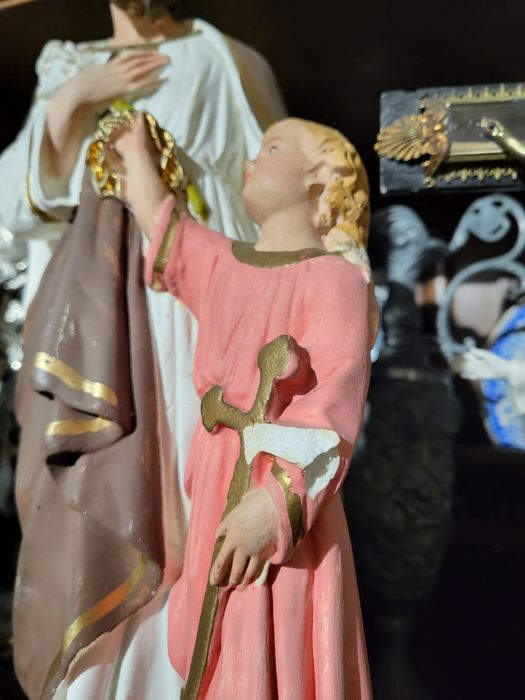 Stara figurka Święty Józef opiekun Jezusa