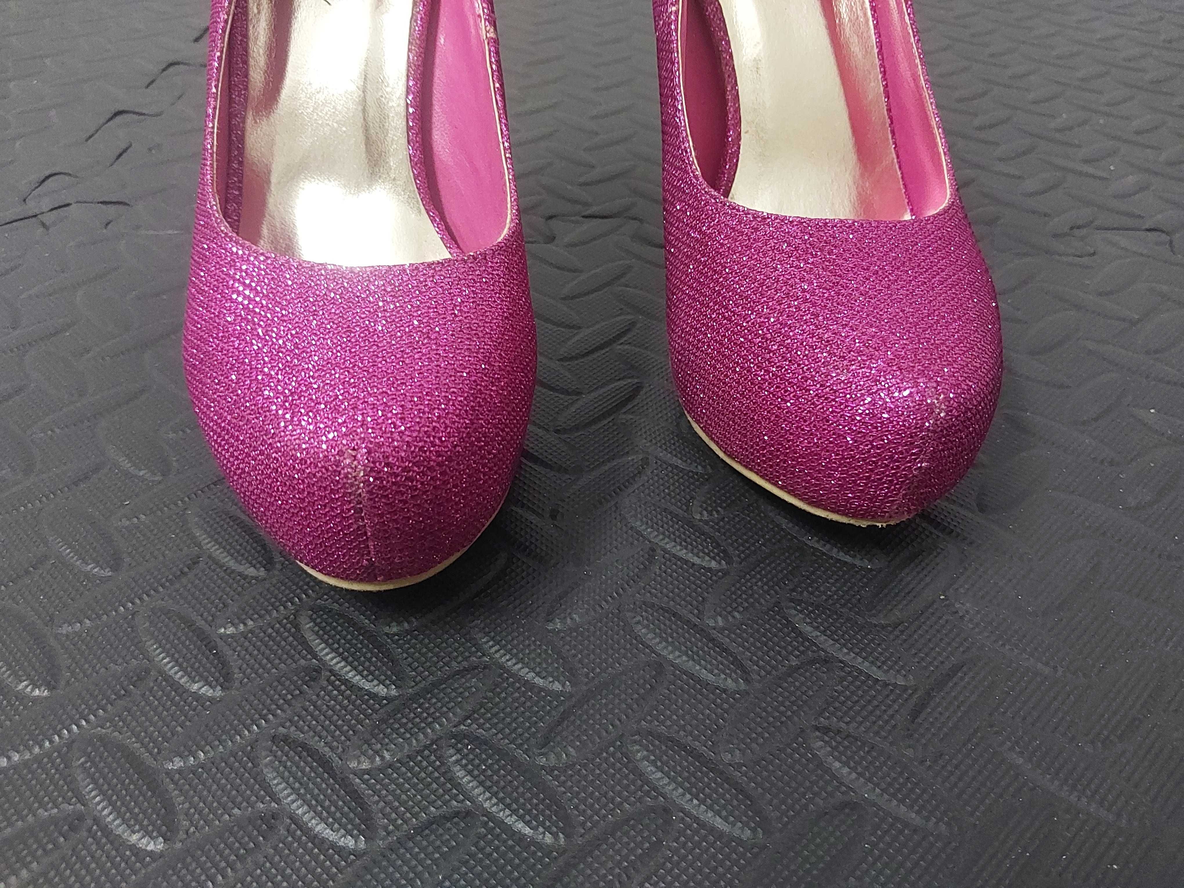 Sapatos Altos Rosa