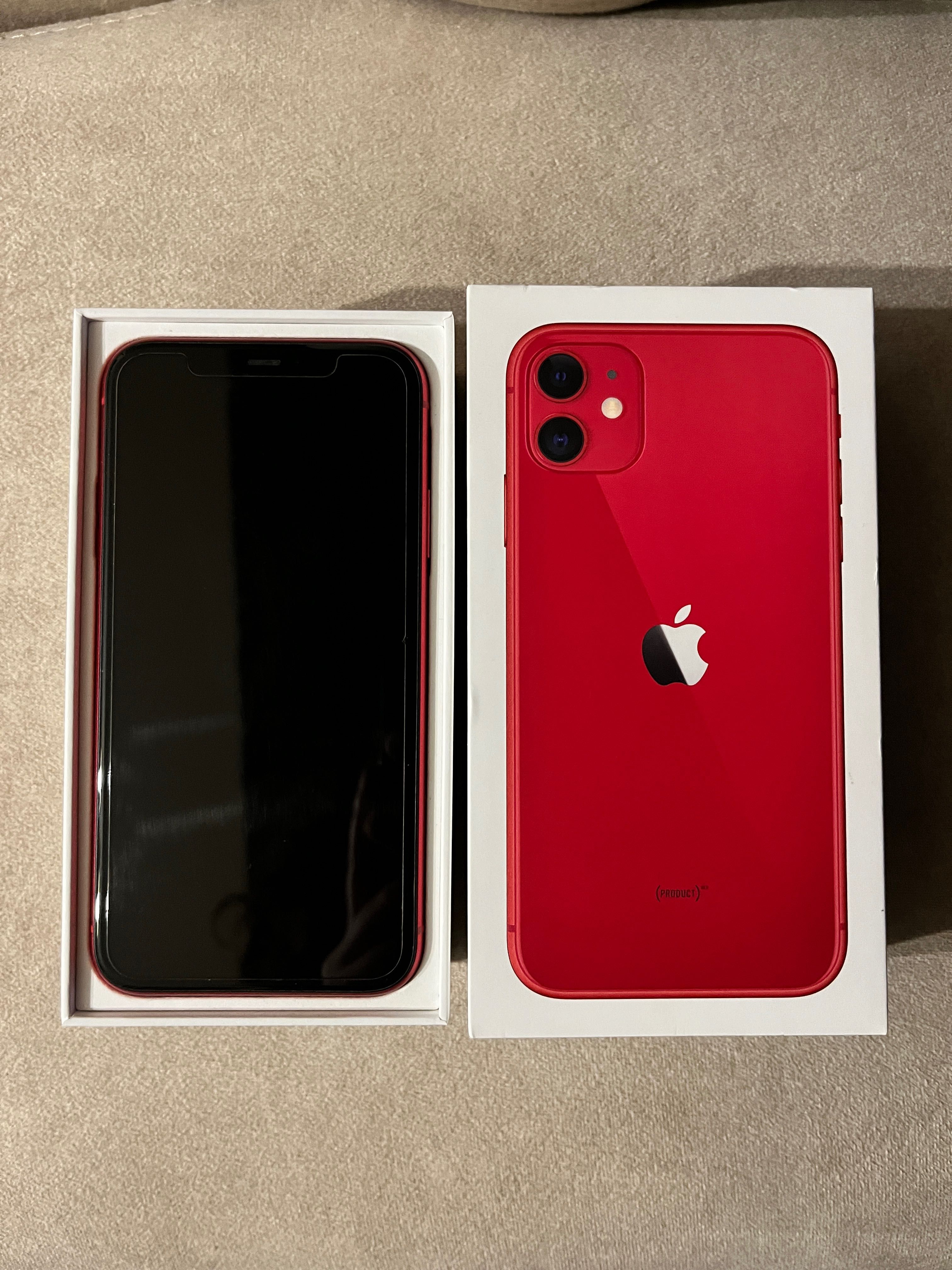 iPhone 11 128 GB czerwony stan idealny